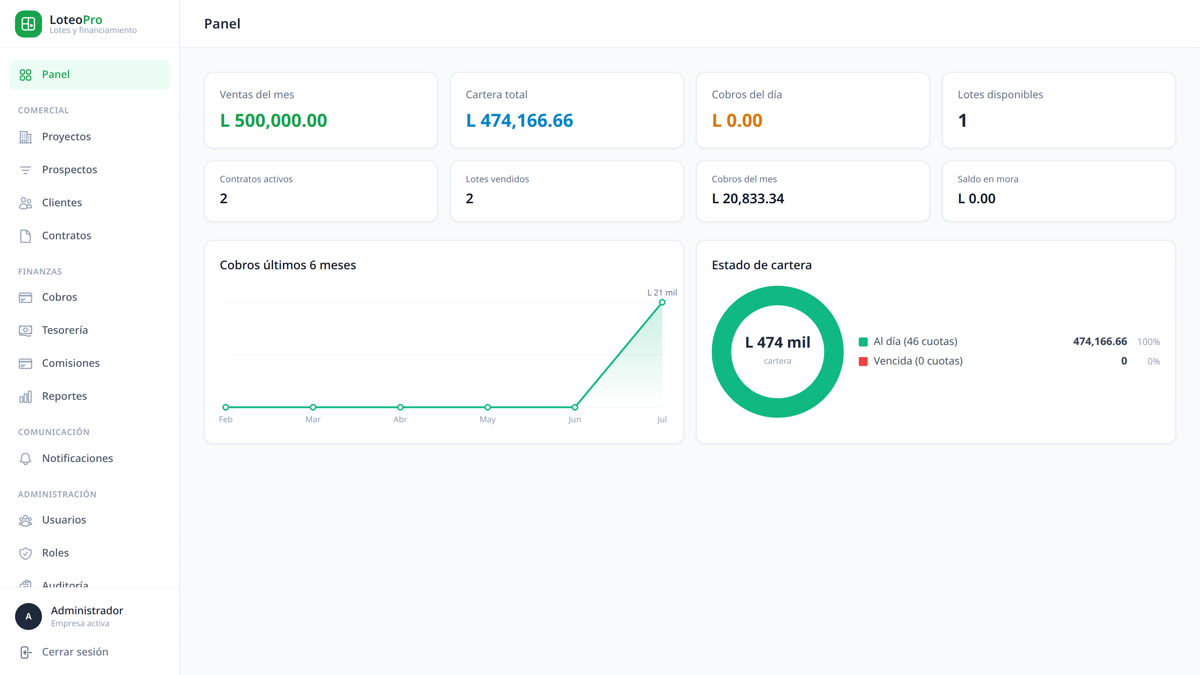 LoteoPro — Venta y Financiamiento de Lotes